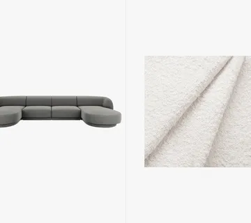Kutna garnitura Miley 330x156cm, Materijal: Boucle - cover