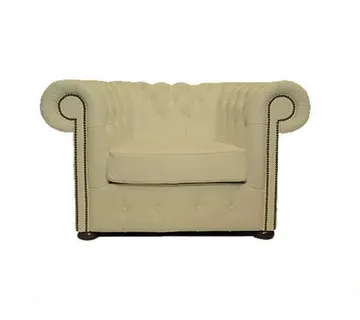 Chesterfield Fotelja Class Leather | 1-sjedište | Vanilla - cover