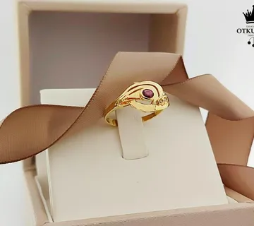 ZLATNI PRSTEN S DIJAMANTIMA 3,21G 18K / R1, RATE !! - cover