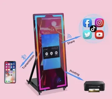 FOTO BOOTH SELFI ZRCALO za vjenčanja i svečanosti 45" + printer (opcia - cover