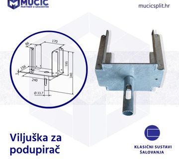 H20 nosač za treger viljuška za podupirač - cover