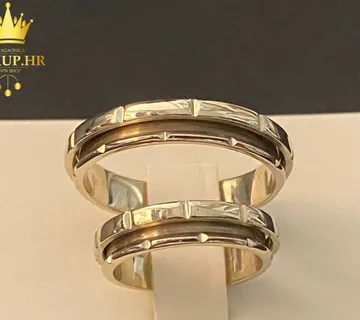 ZLATNO PRSTENJE "ZA NJU I NJEGA" 9,70g 14K / R1, RATE! - cover