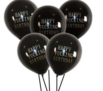 (pak 25kom) Lateks baloni - Happy fucking Birthday - cover
