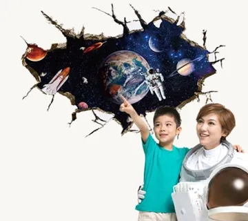 3D zidna naljepnica - svemirska prostranstva - cover