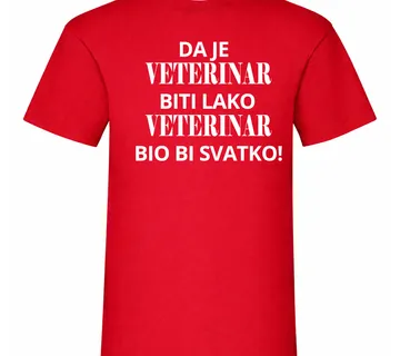 Majica da je veterinar biti lako - cover