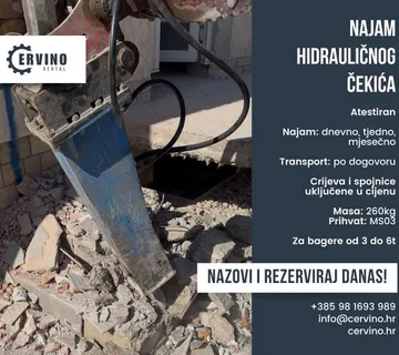 NAJAM hidrauličnog čekića KRUPP HM, prihvat MS03, mini bageri 3-6t - cover