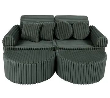 Modularna sofa - šumsko zelena - cover