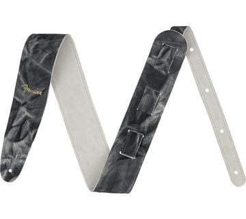FENDER TIE DYE LEATHER BLACK REMEN - cover