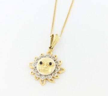 ZLATNI PRIVJESAK SUNCE TELETUBBIES 14K (585) 5,23g NOVO, GOLD SHOP - cover