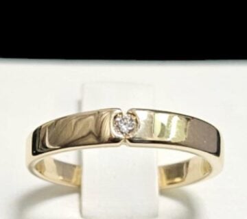 ZLATNI PRSTEN 14K 3,04G S BRILIJANTOM 0,03CT/ R1, RATE - cover