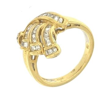 ZLATNI PRSTEN S CIRKONIMA 14K (585) 5,19 grama NOVO, GOLD SHOP - cover