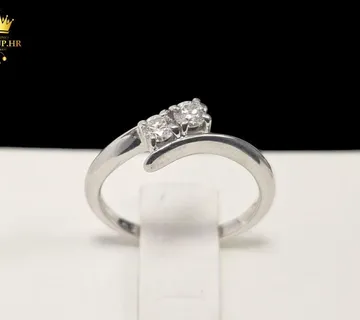 ZLATNI PRSTEN S DIJAMANTIMA - 0.16ct - 2.79G .750 (18K) / R1, RATE !! - cover