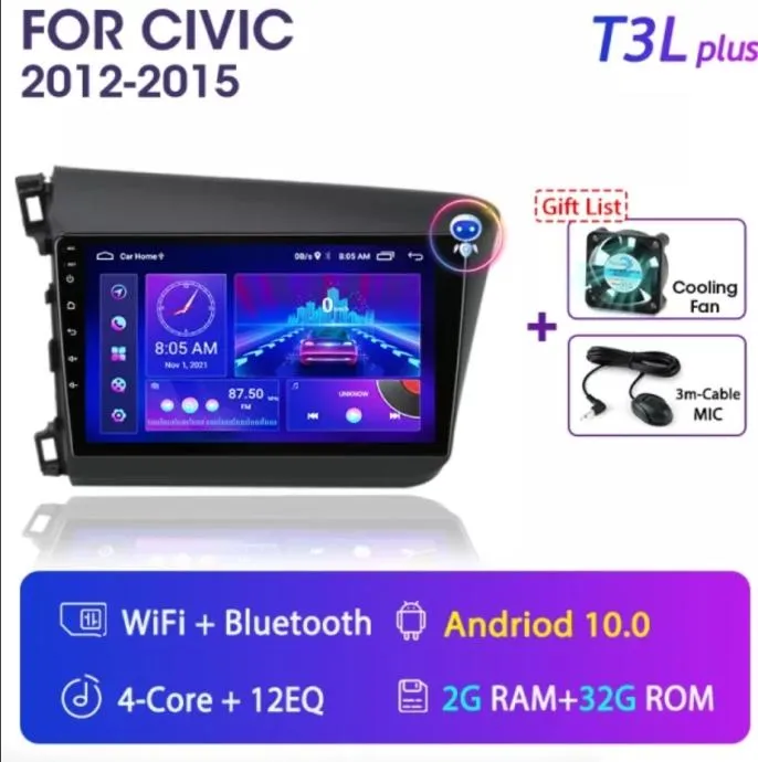 Original Multimedija HONDA CIVIC 9. generacija NAVIGACIJA RADIO WIFI - cover