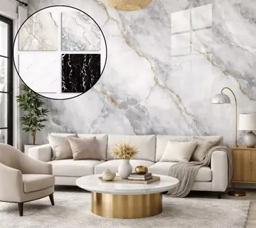 (10 komada) Samoljepljive zidne ploče Prestige - imitacija mramora - cover