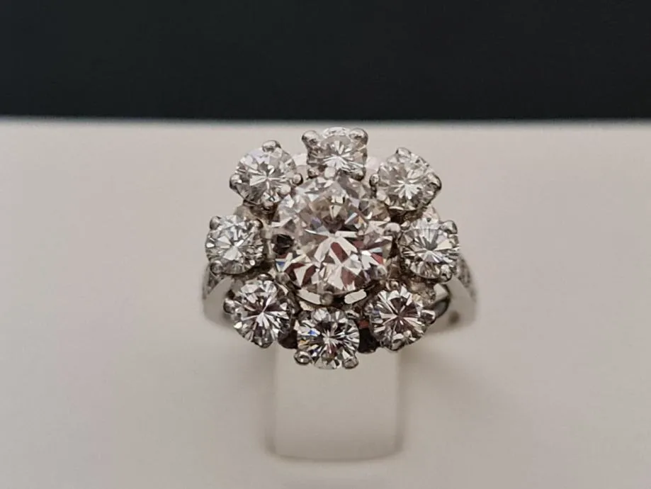 zlatni prsten s dijamantima cca 3,46ct. - slika 3