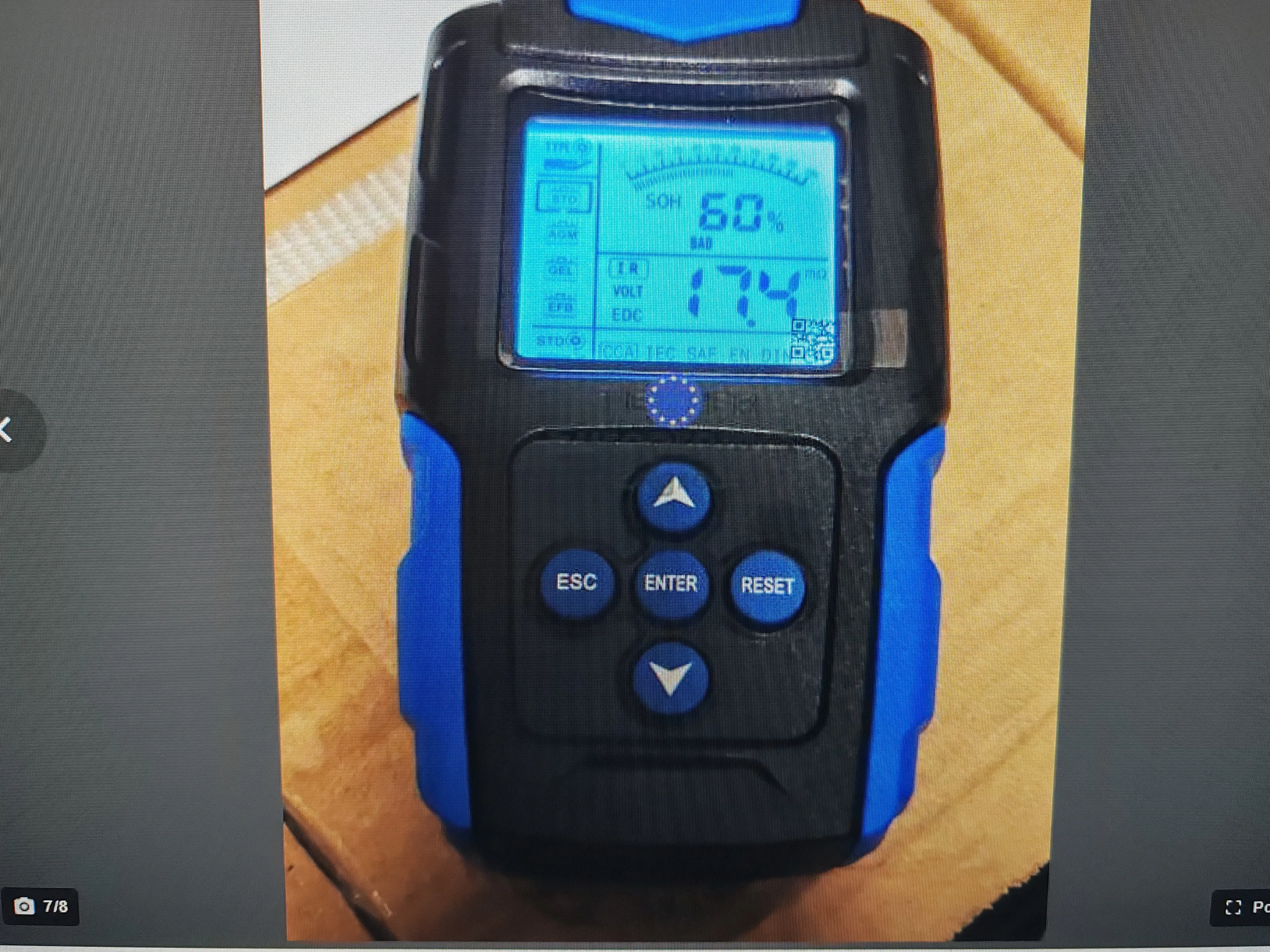 tester akumulatora 12/ 24v 3ah-200ah lcd - slika 4
