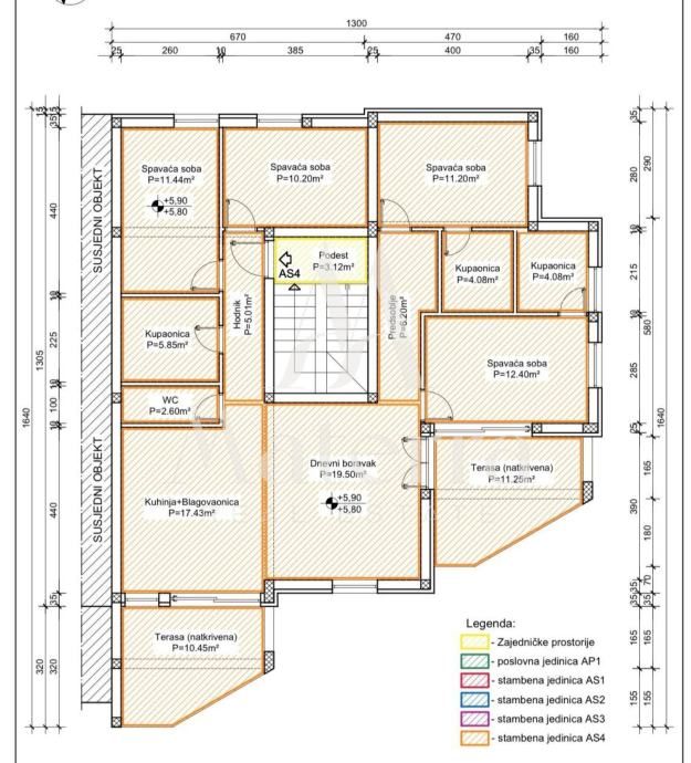 lux penthouse, površine 131,69m2, pogled na more (prodaja) - slika 17