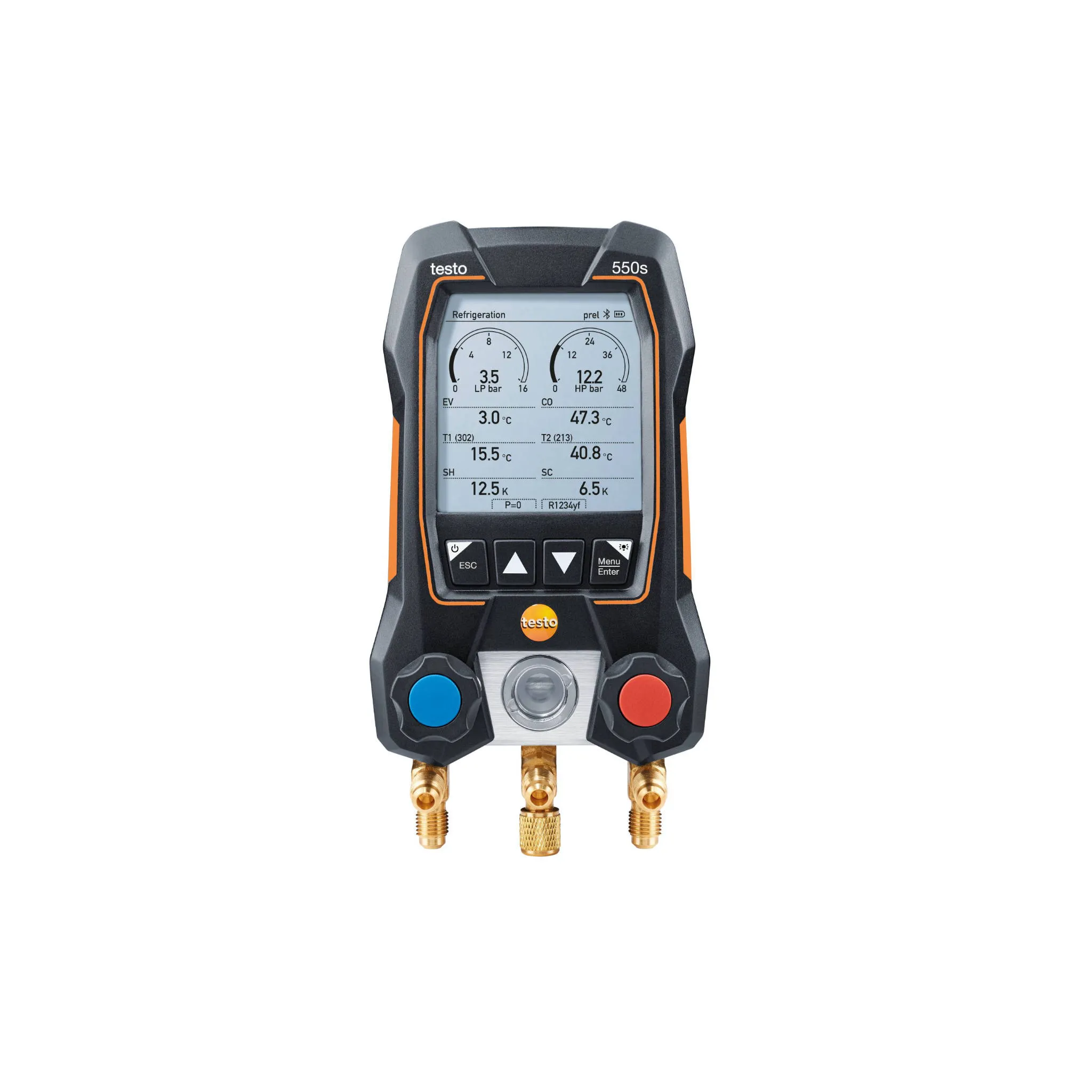 testo manometar digitalni s bežičnim temp. sondama za cijevi 550s pametni set - slika 2
