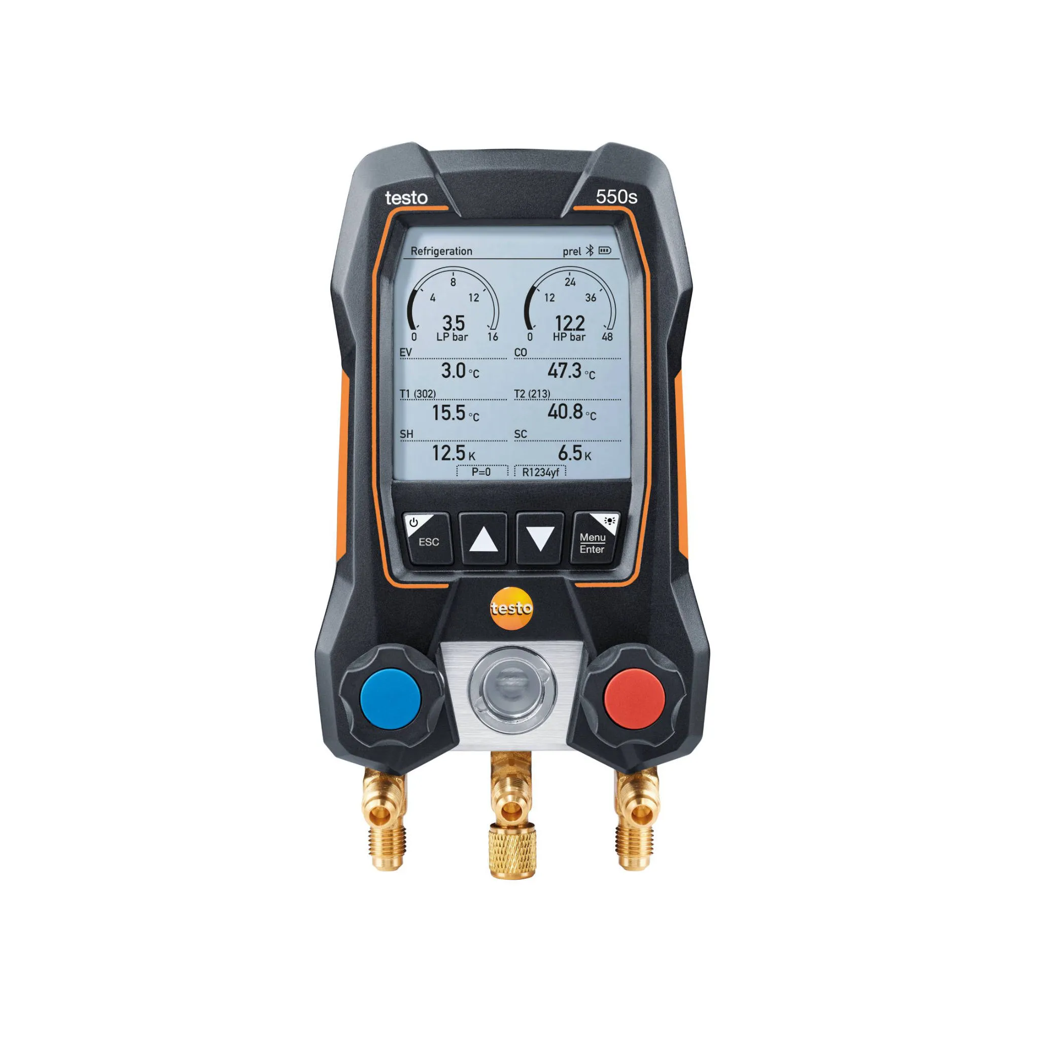 testo manometar pametni digitalni set sa crijevima za punjenje 550s - slika 2