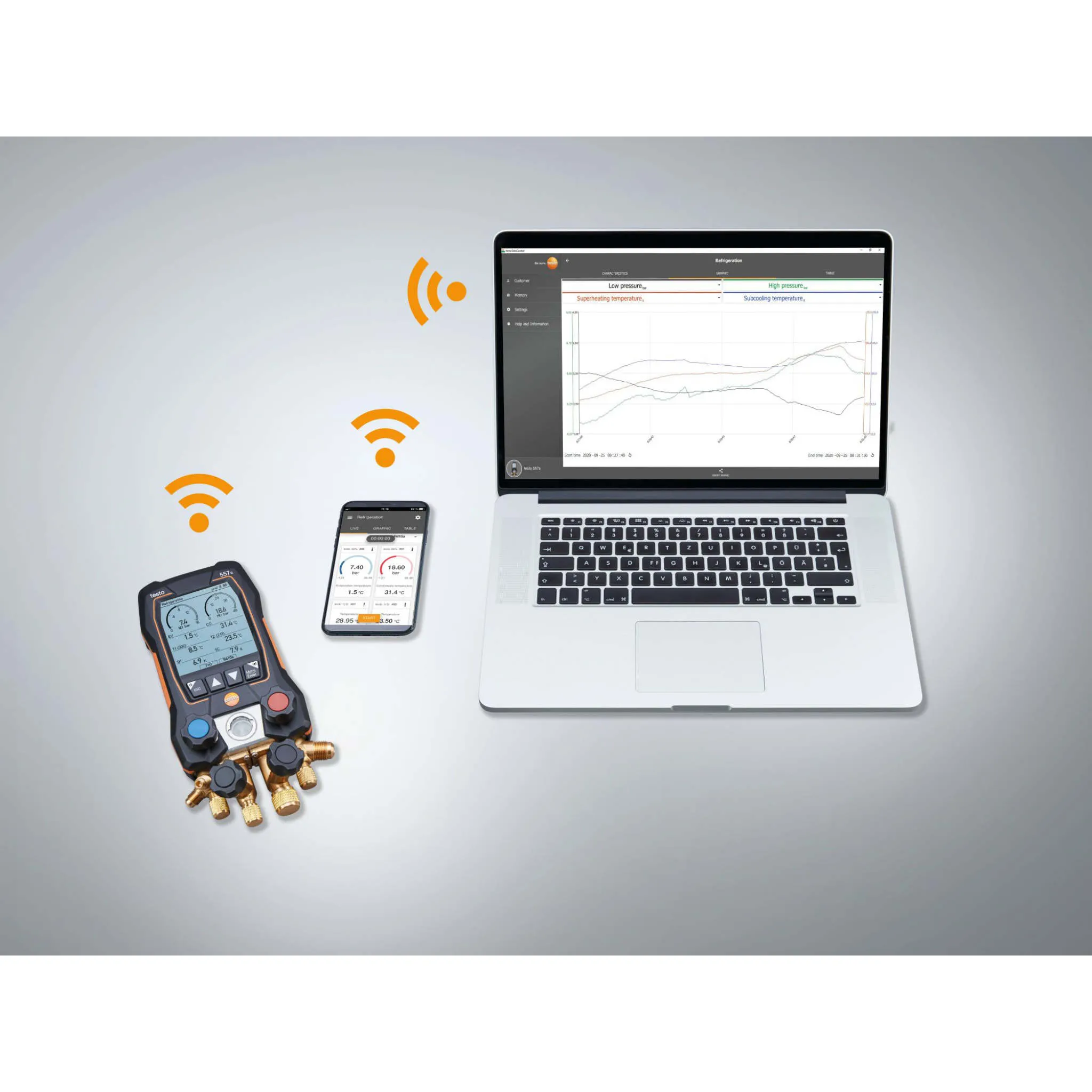 testo manometar digitalni pametni 557s vakuumski set - slika 5