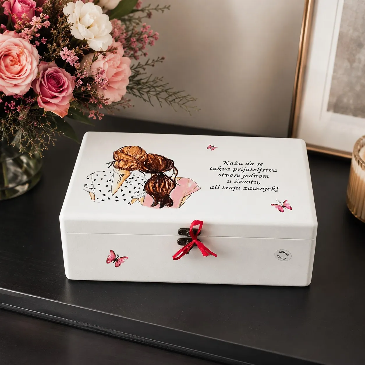 Poklon za kumu – Personalizirana kutija uspomena za najbolju prijatelj - Virje