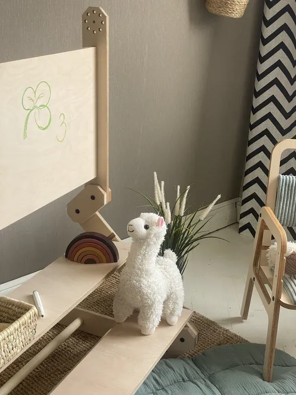 montessori set za penjanje / stol / ploča za crtanje nabu - slika 7