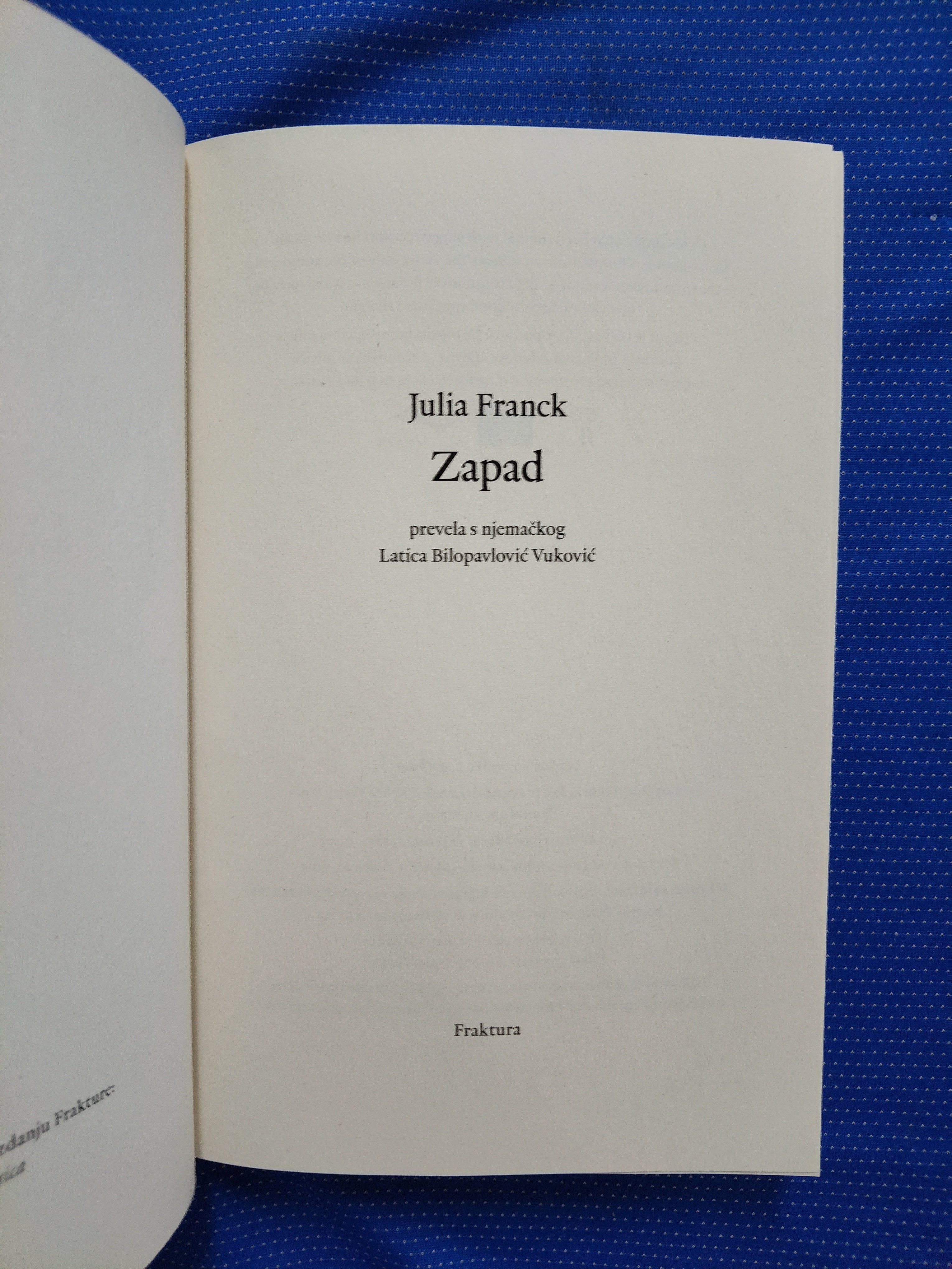 julia franck – zapad - slika 2