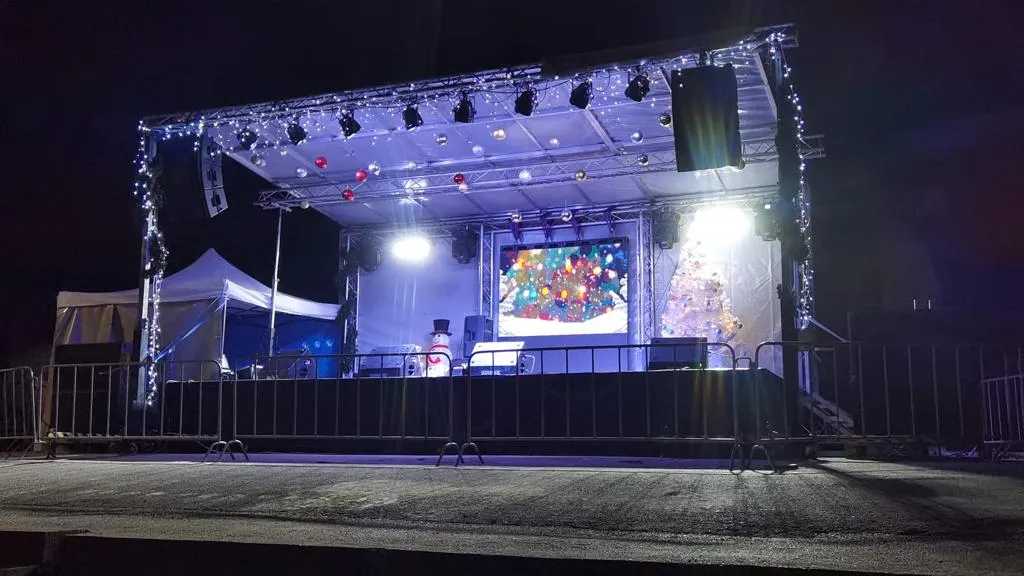 razglas (ozvucenje), pokretne pozornice, bine, krovne konstrukcei - slika 6