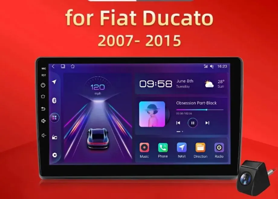 original radio android fiat ducato jumper boxer multimedija navigacija - slika 13