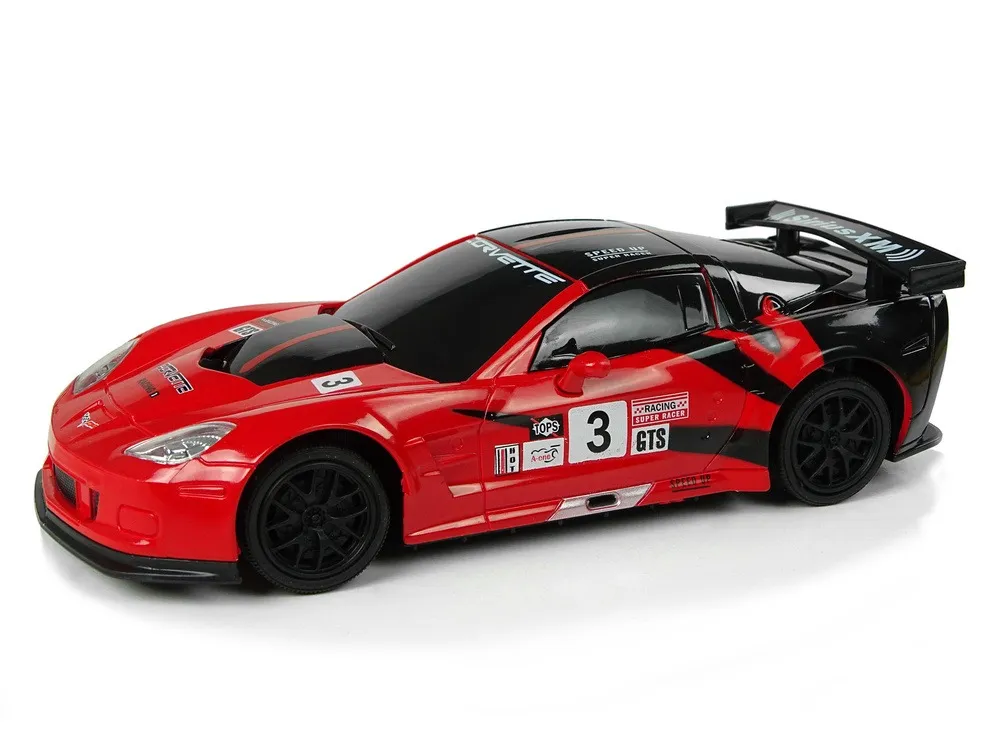 auto na daljinsko upravljanje 1:24 corvette c6.r - crveni - slika 2