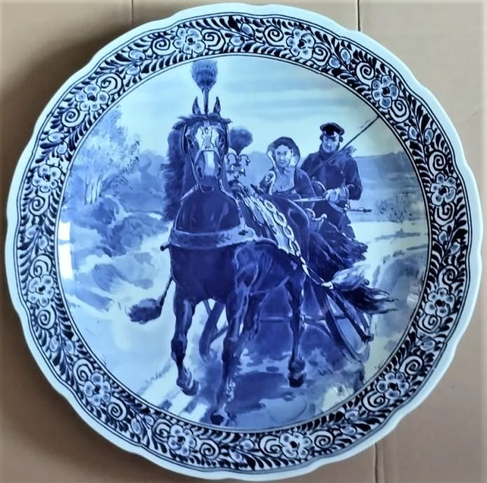 vintage zidni tanjur delfts royal sphinx maastricht * - slika 5