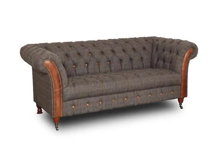 chesterfield harris tweed candytuft club 3-sjedišta trosjed - slika 2