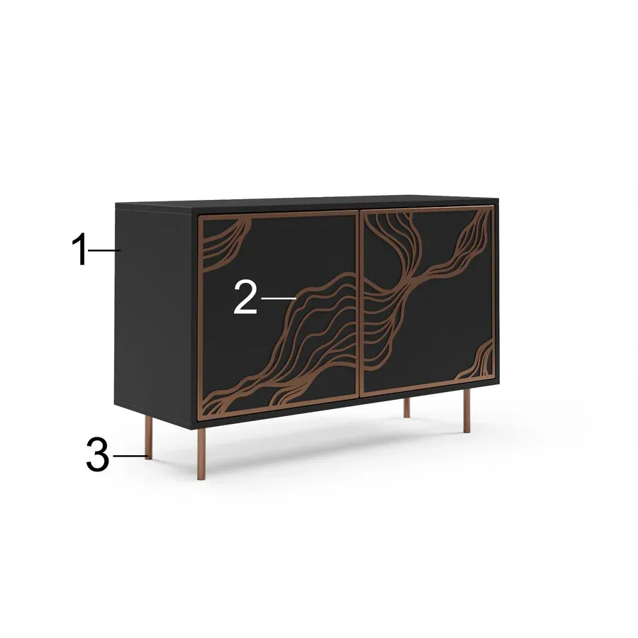 komoda maris 110x42cm, materijal: laminirana ploča - slika 3