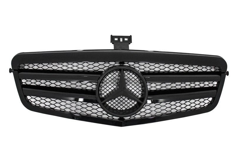 maska za mercedes benz e klasa w212- crna - mat - sjaj- amg dizajn - slika 4