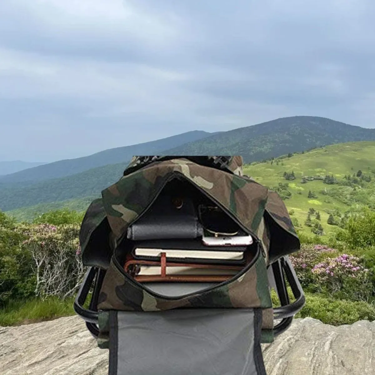 ruksak sa prijenosnom sklopivom stolicom - hiking trail - slika 5