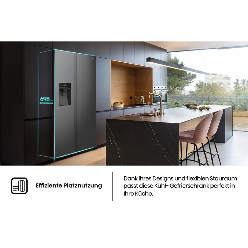 hisense side-by-side rsim535afe dozator za vodu/led, nofrost - slika 13