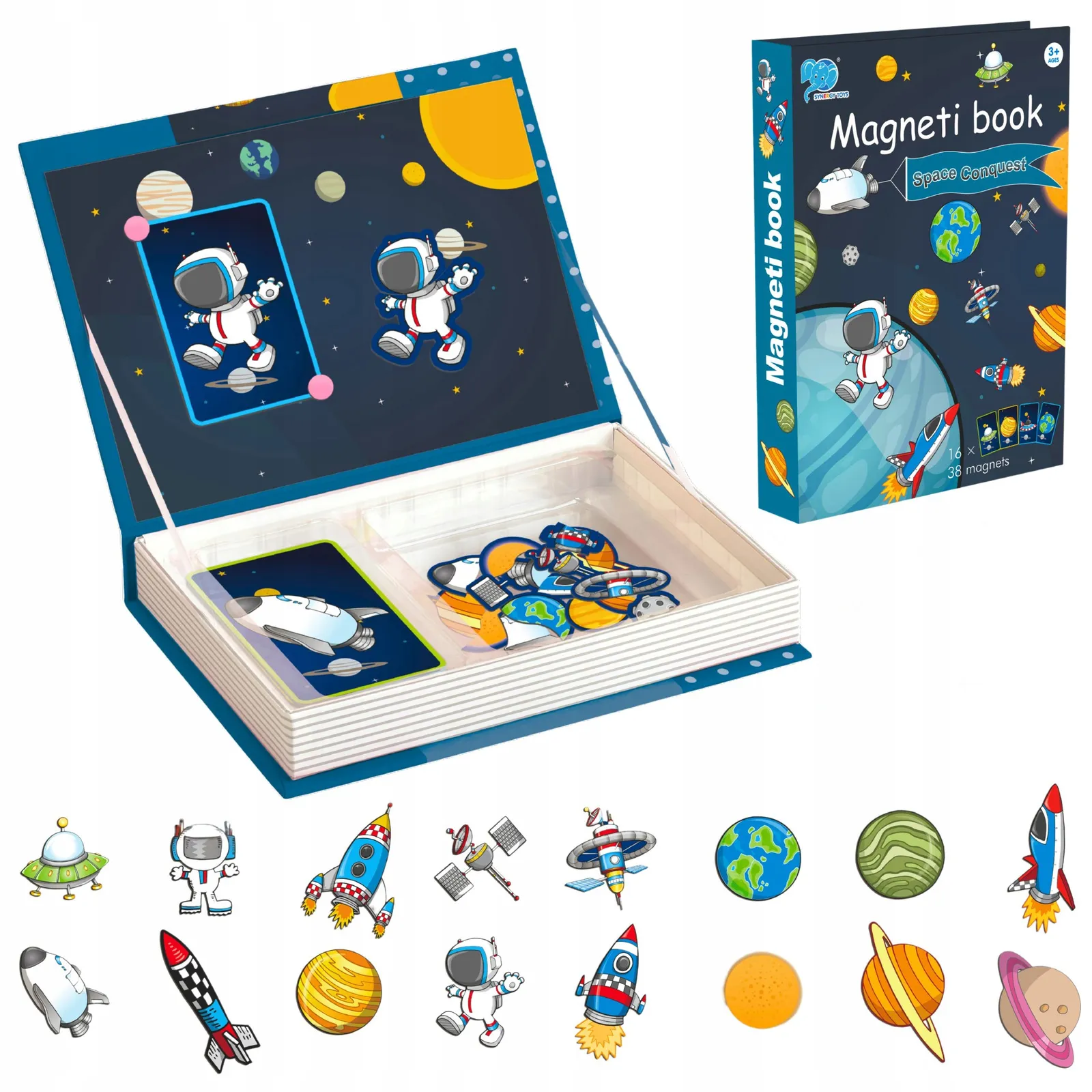 Montessori magnetna slagalica – knjiga s planetama - Zagreb