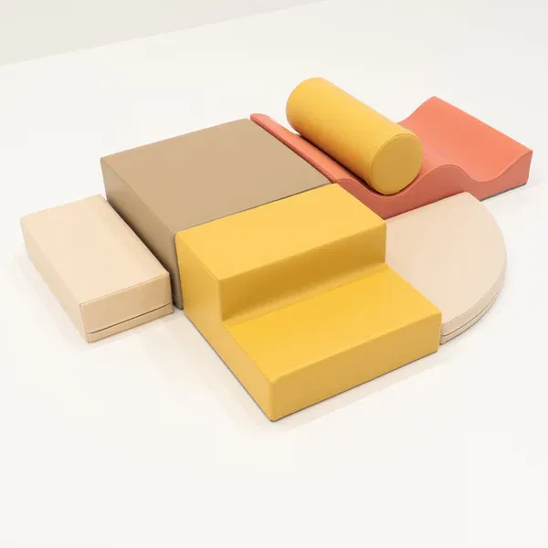 set od 6 pjenastih blokova soft play - pastelno ružičasti istraživač - slika 14