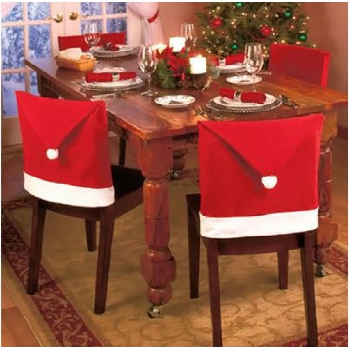 (paket 6kom) navlake za naslon stolica “santa's hat" - slika 11