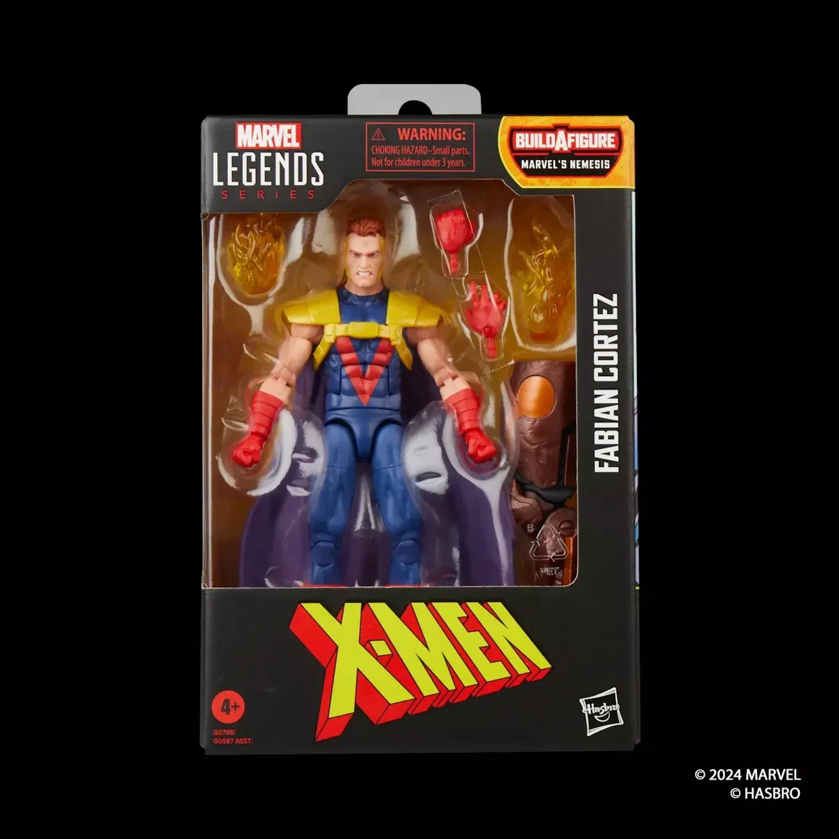 marvel legends series: x-men – fabian cortez figura, 15cm - slika 9