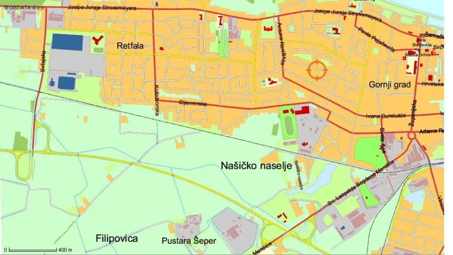 Građevinsko zemljište, Osijek, južna obilaznica, 623 m2