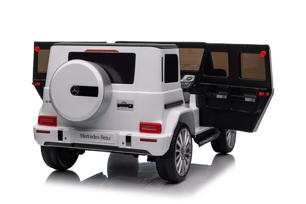 licencirani auto na akumulator mercedes g500 4x4 - bijeli - slika 5