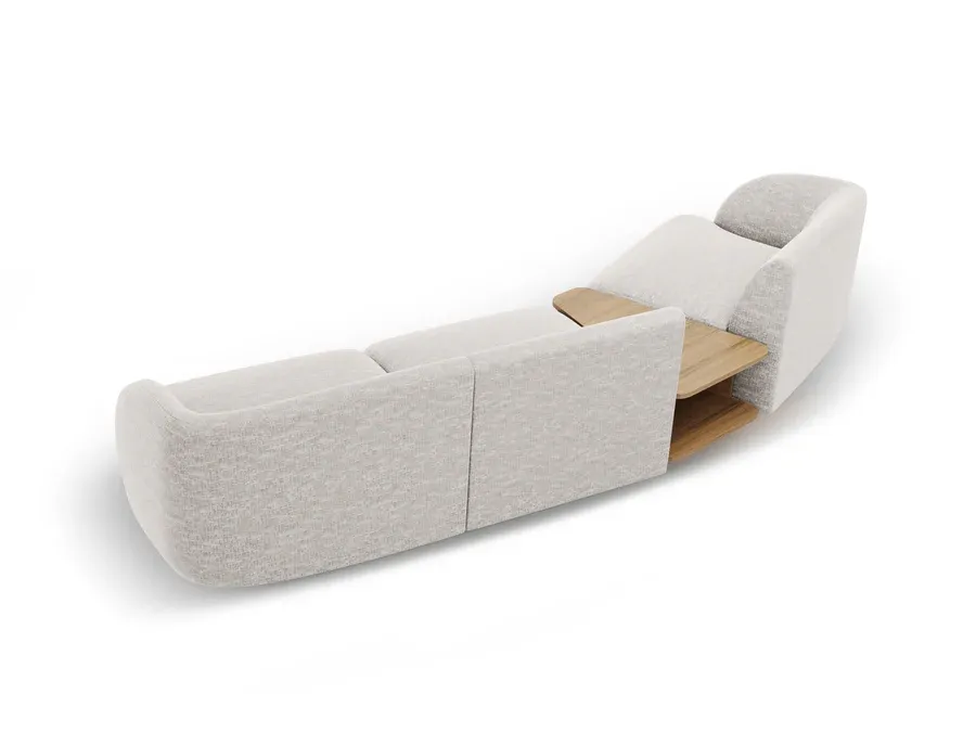 kutna garnitura miley 303x126cm, materijal: chenille - slika 4