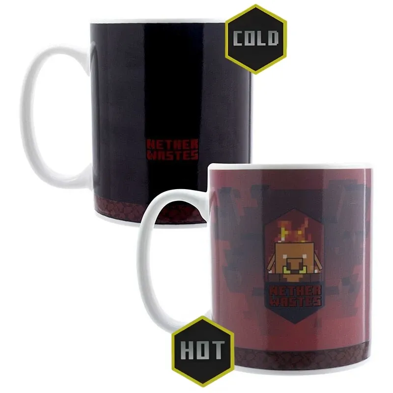 paladone minecraft ‘nether’ šalica koja mijenja boju, 300 ml - slika 3