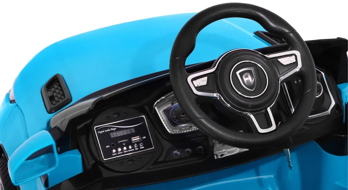auto na akumulator rapid racer - plavi - slika 6