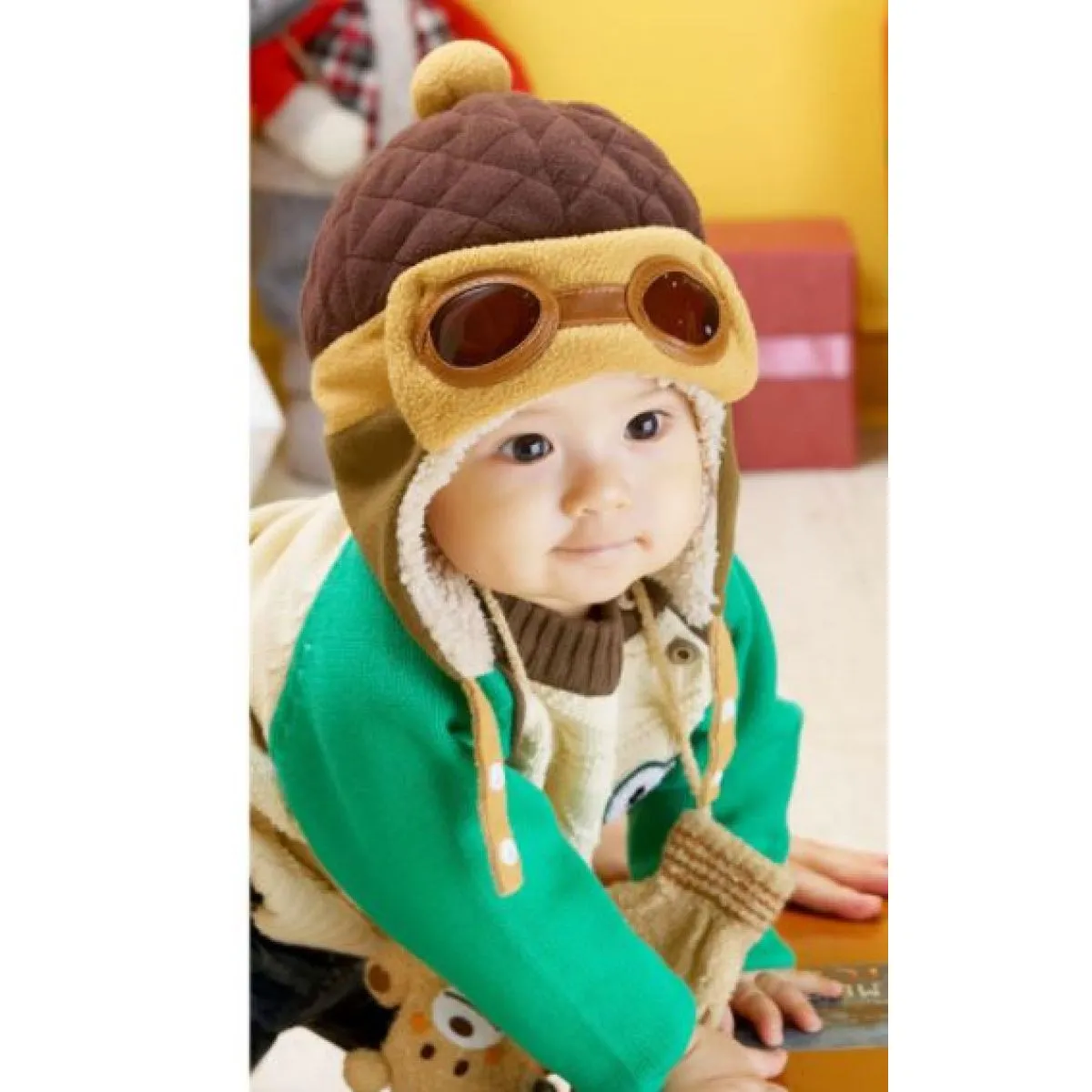 aviator zimska dječja kapa najnoviji model pilot - slika 5