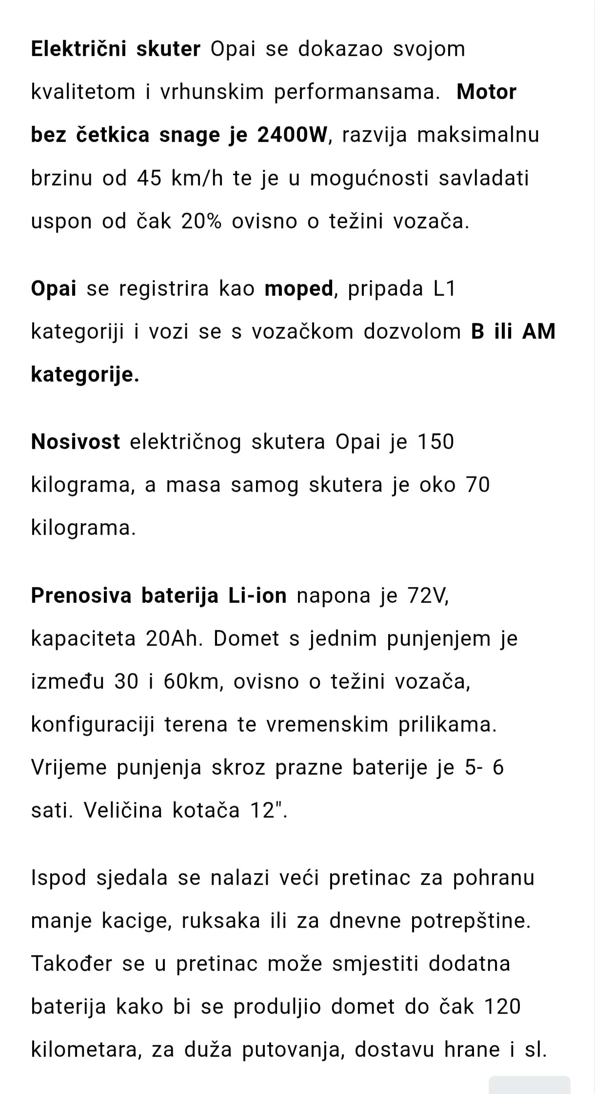 električni skuter-moped 50 ccm, izvrsno stanje, baterija ko nova ! - slika 3