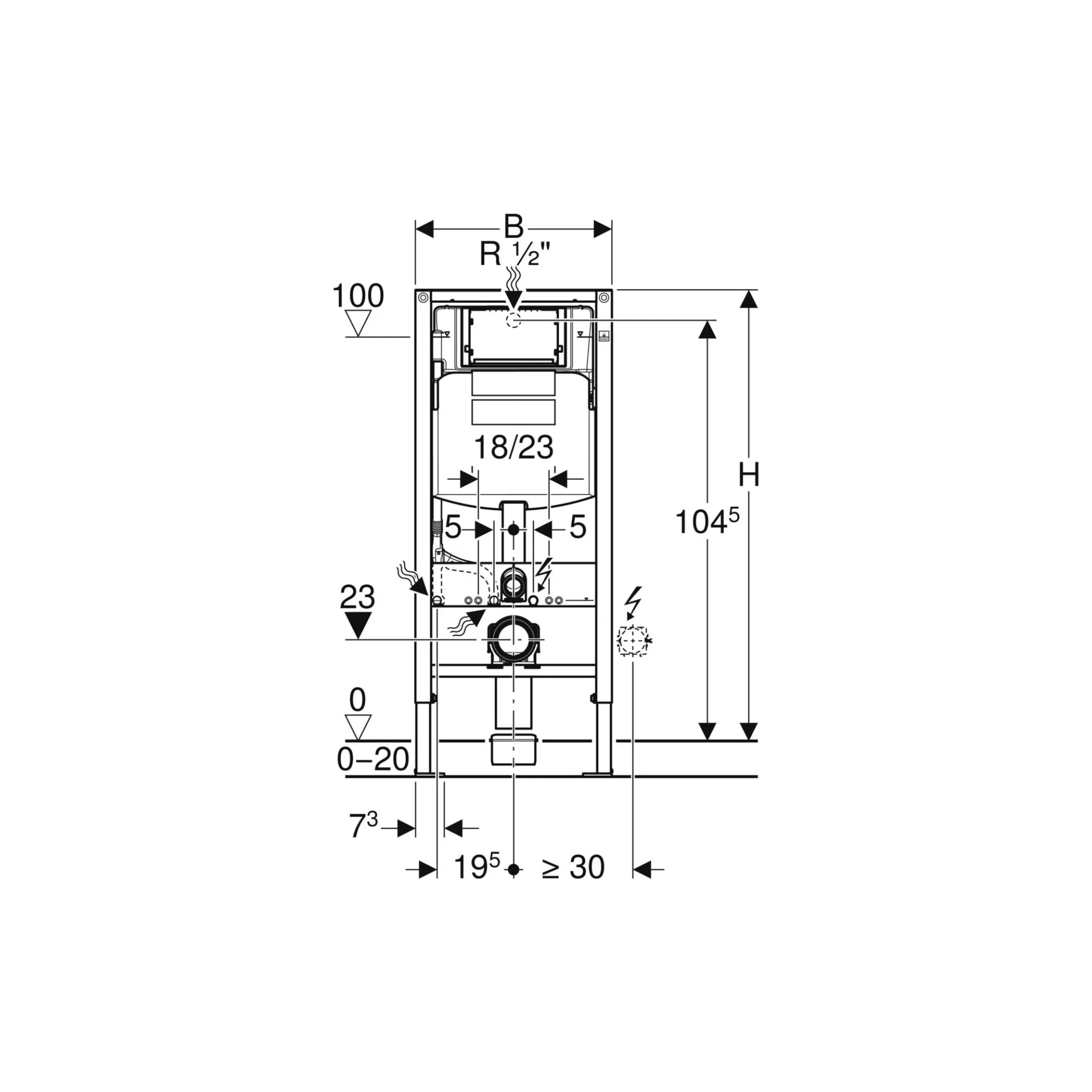 geberit duofix el. 112cm sigma - slika 3