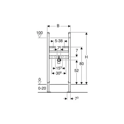 geberit duofix basic za umivaonik - slika 3