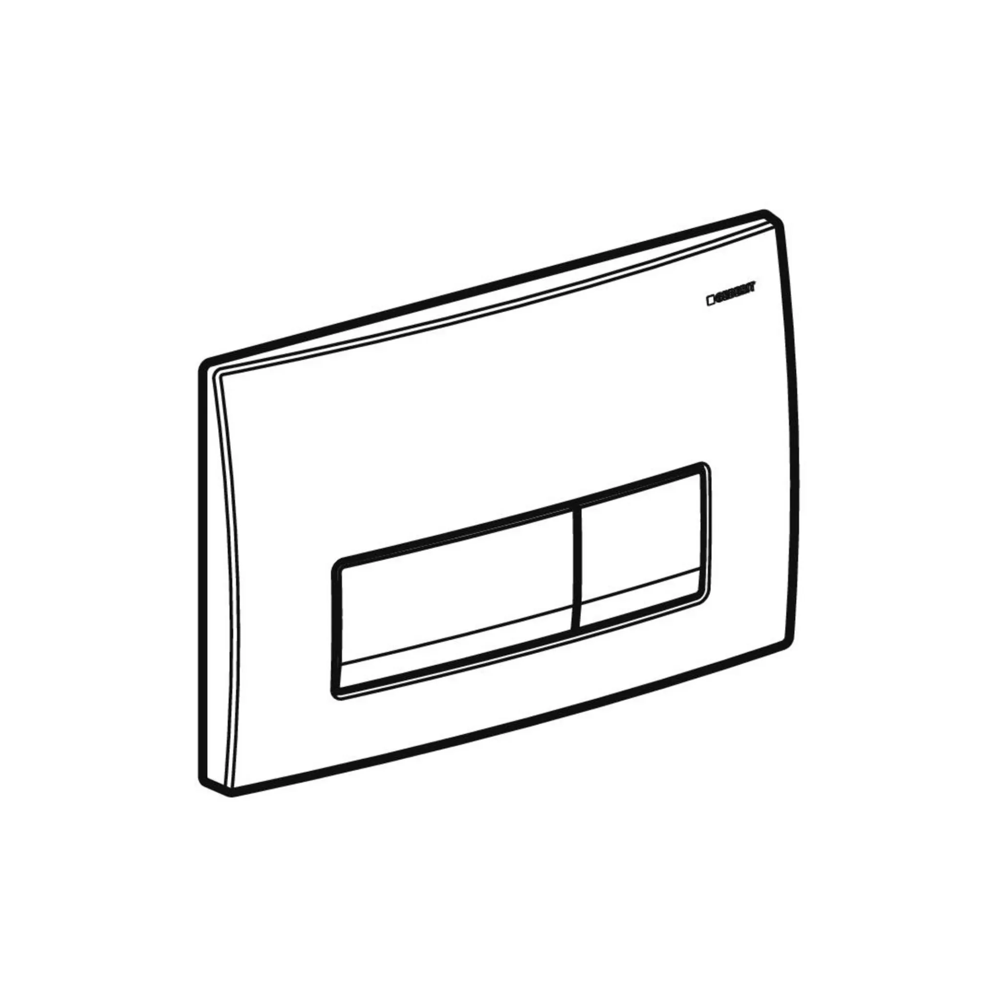 geberit tipka delta51, crna - slika 4